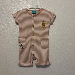 Disney Baby simba waffle romper
